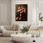 Floral 1018 Canvas Art 60 x 40 cm / Black