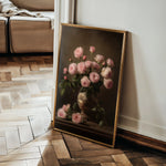 Floral 1018 Canvas Art 60 x 40 cm / Black