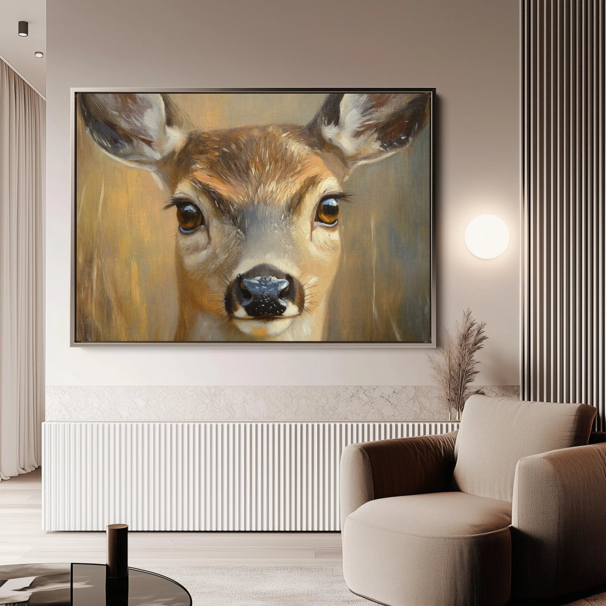 Animals 102 Canvas Art 60 x 40 cm / Black
