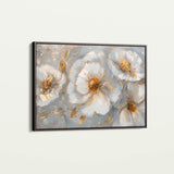Floral 102 Canvas Art 60 x 40 cm / Black
