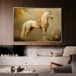 Horses 102 Canvas Art 60 x 40 cm / Black