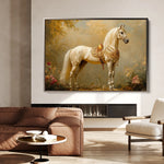 Horses 102 Canvas Art 60 x 40 cm / Black