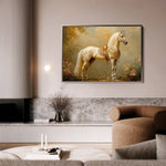 Horses 102 Canvas Art 60 x 40 cm / Black