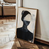 Portrait 102 Canvas Art 60 x 40 cm / Black