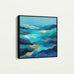 Abstract 1020 Canvas Art 60 x 60 cm / Black
