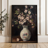 Floral 1020 Canvas Art 60 x 40 cm / Black