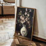 Floral 1020 Canvas Art 60 x 40 cm / Black