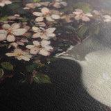 Floral 1020 Canvas Art 60 x 40 cm / Black