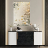 Floral 1021 Canvas Art 60 x 40 cm / Black