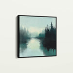 Abstract 1022 Canvas Art 60 x 60 cm / Black