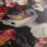 Floral 1022 Canvas Art 60 x 40 cm / Black