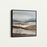 Abstract 1023 Canvas Art 60 x 60 cm / Black