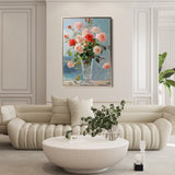 Floral 1023 Canvas Art 60 x 40 cm / Black