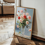 Floral 1023 Canvas Art 60 x 40 cm / Black