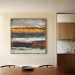Abstract 1024 Canvas Art 60 x 60 cm / Black