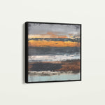Abstract 1024 Canvas Art 60 x 60 cm / Black