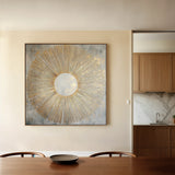 Abstract 1025 Canvas Art 60 x 60 cm / Black