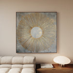 Abstract 1025 Canvas Art 60 x 60 cm / Black