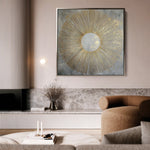 Abstract 1025 Canvas Art 60 x 60 cm / Black