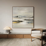 Abstract 1026 Canvas Art 60 x 60 cm / Black