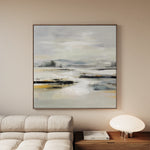 Abstract 1026 Canvas Art 60 x 60 cm / Black