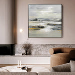Abstract 1026 Canvas Art 60 x 60 cm / Black
