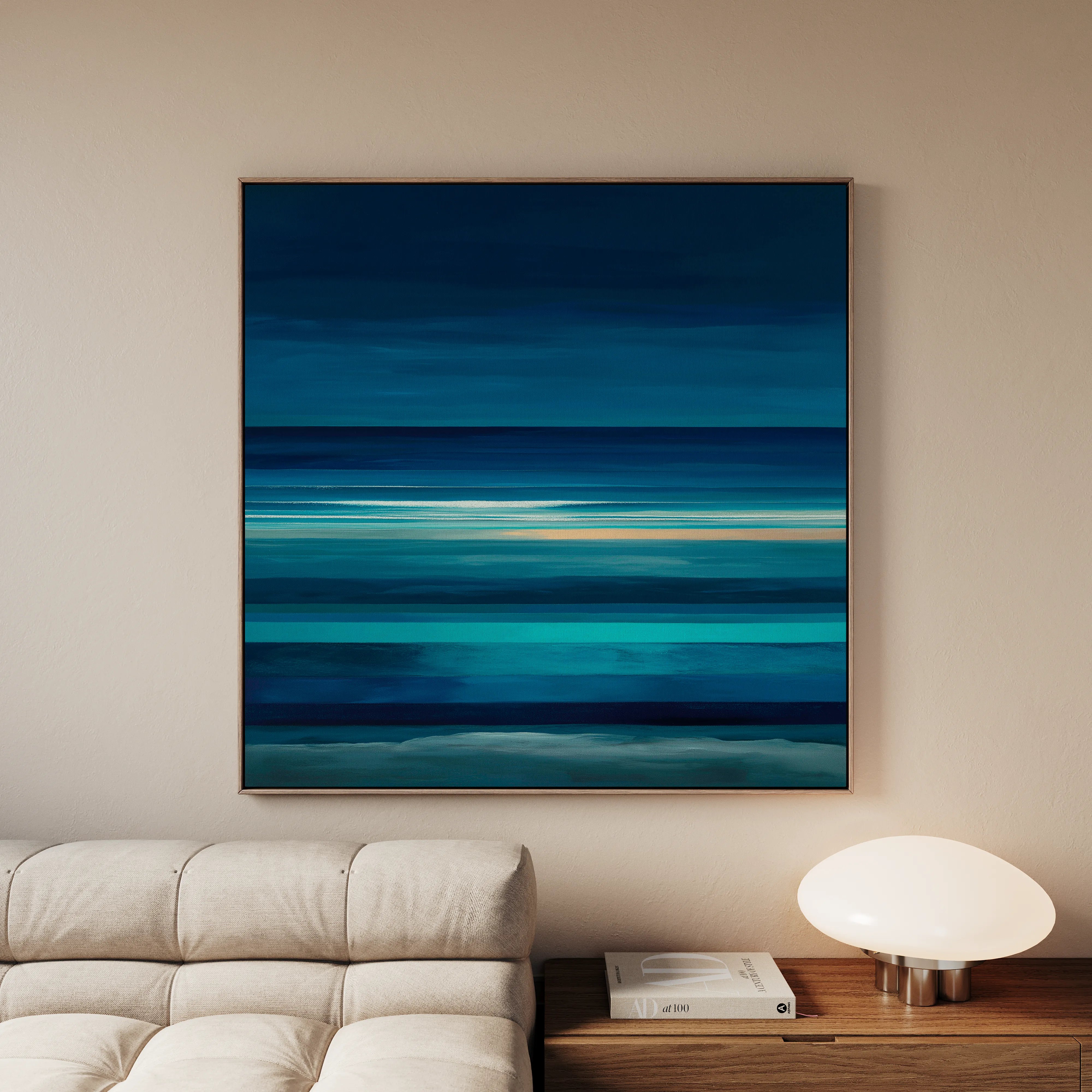 Abstract 1027 Canvas Art 60 x 60 cm / Black