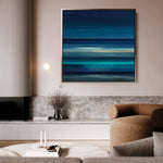 Abstract 1027 Canvas Art 60 x 60 cm / Black
