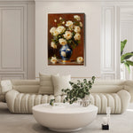 Floral 1027 Canvas Art 60 x 40 cm / Black