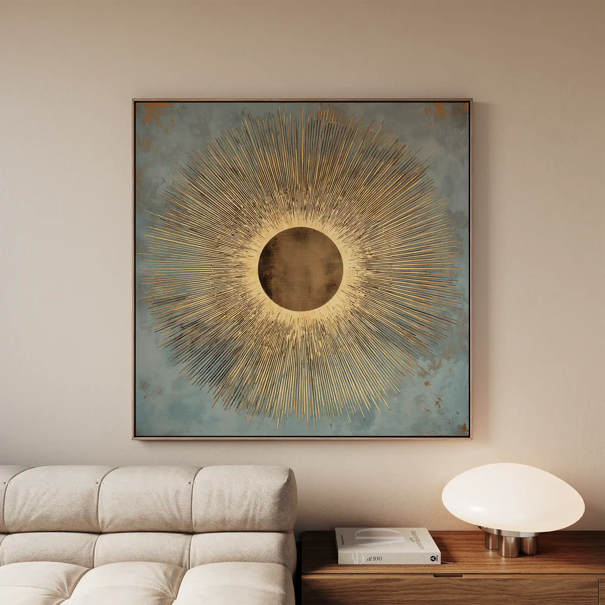 Abstract 1028 Canvas Art 60 x 60 cm / Black