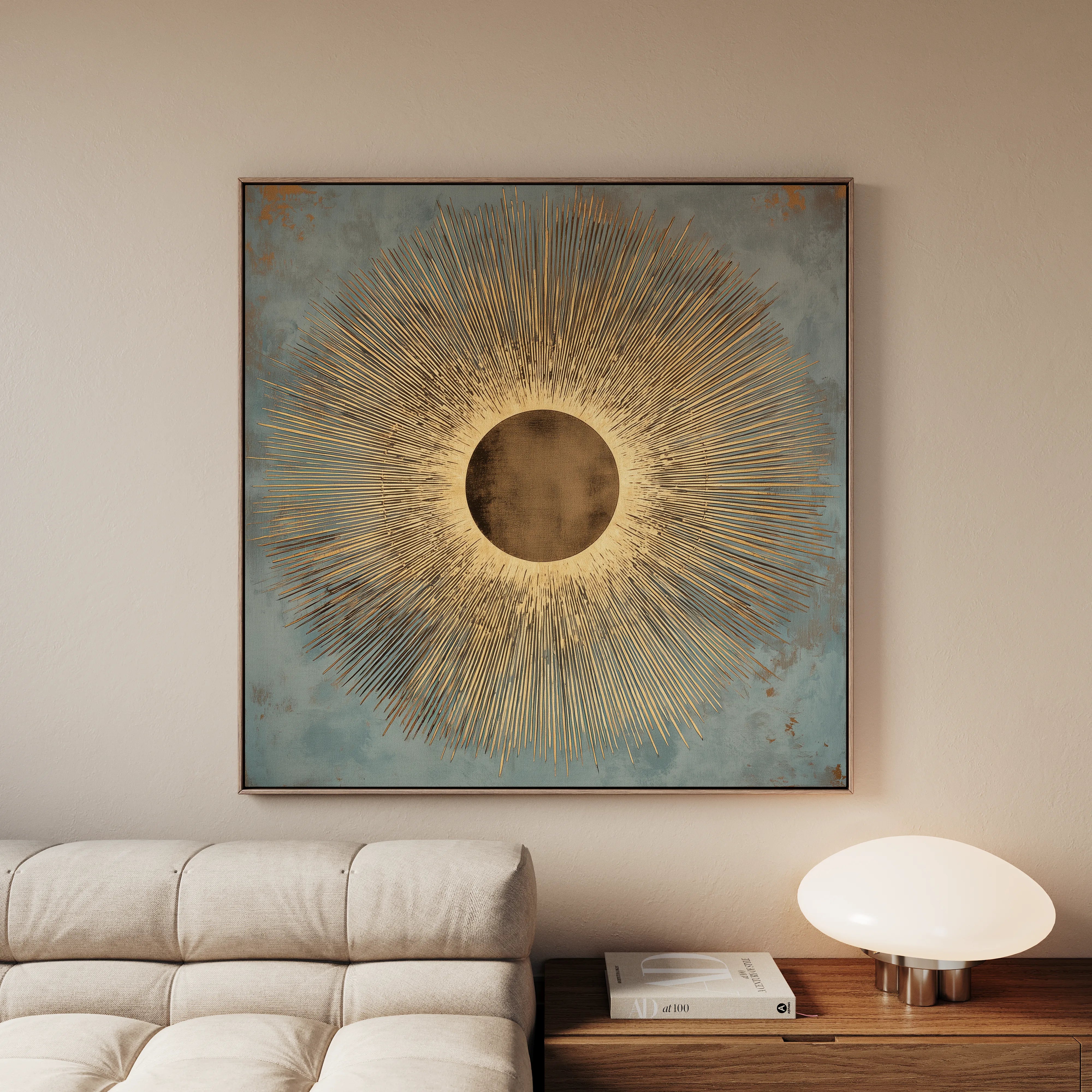 Abstract 1028 Canvas Art 60 x 60 cm / Black