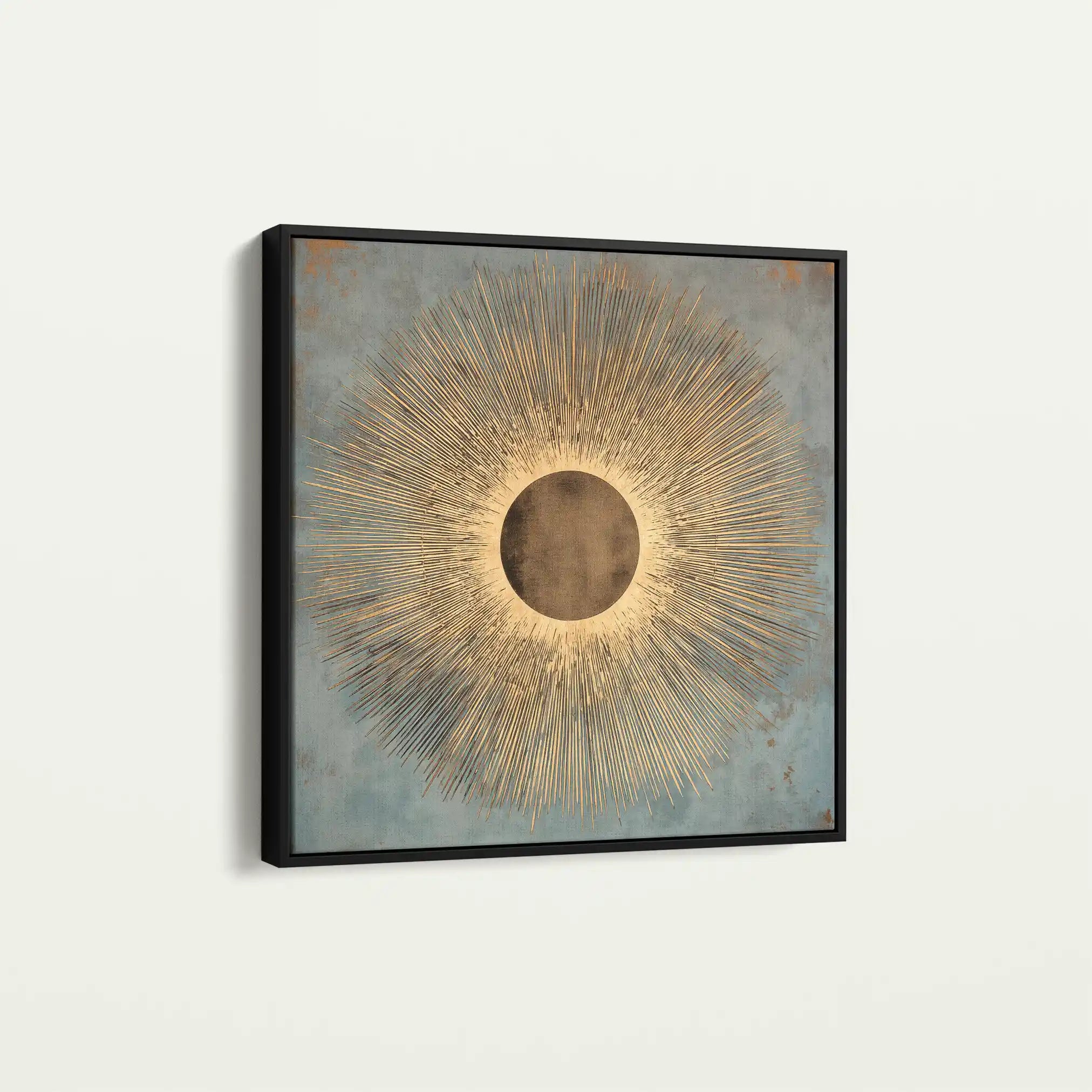Abstract 1028 Canvas Art 60 x 60 cm / Black