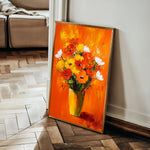 Floral 1028 Canvas Art 60 x 40 cm / Black