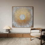 Abstract 1029 Canvas Art 60 x 60 cm / Black