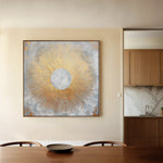 Abstract 1029 Canvas Art 60 x 60 cm / Black