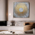 Abstract 1029 Canvas Art 60 x 60 cm / Black