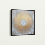 Abstract 1029 Canvas Art 60 x 60 cm / Black