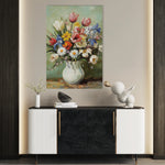 Floral 1029 Canvas Art 60 x 40 cm / Black