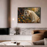 Horses 103 Canvas Art 60 x 40 cm / Black