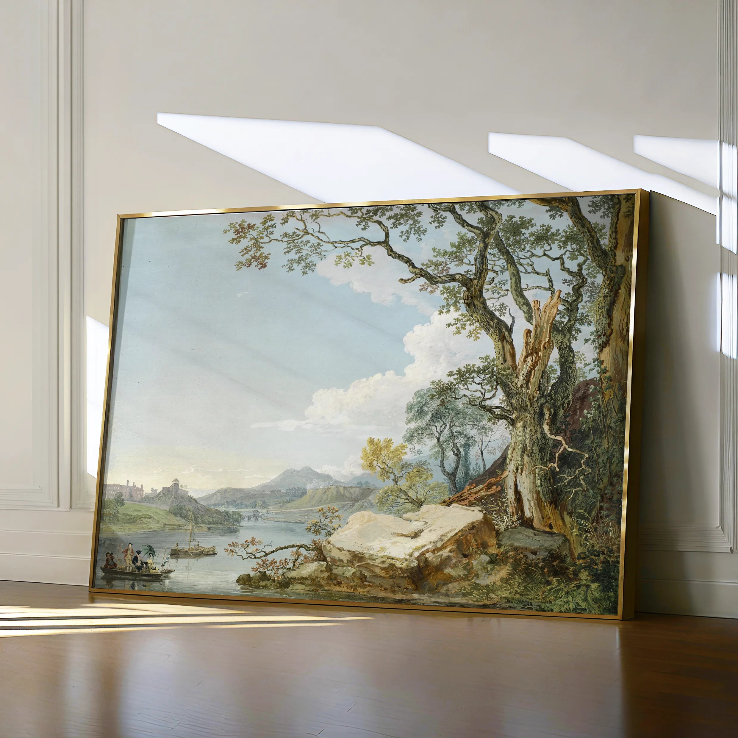 Landscape 103 Canvas Art 60 x 40 cm / Black