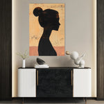 Portrait 103 Canvas Art 60 x 40 cm / Black