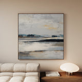 Abstract 1030 Canvas Art 60 x 60 cm / Black