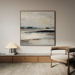 Abstract 1030 Canvas Art 60 x 60 cm / Black