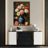 Floral 1030 Canvas Art 60 x 40 cm / Black