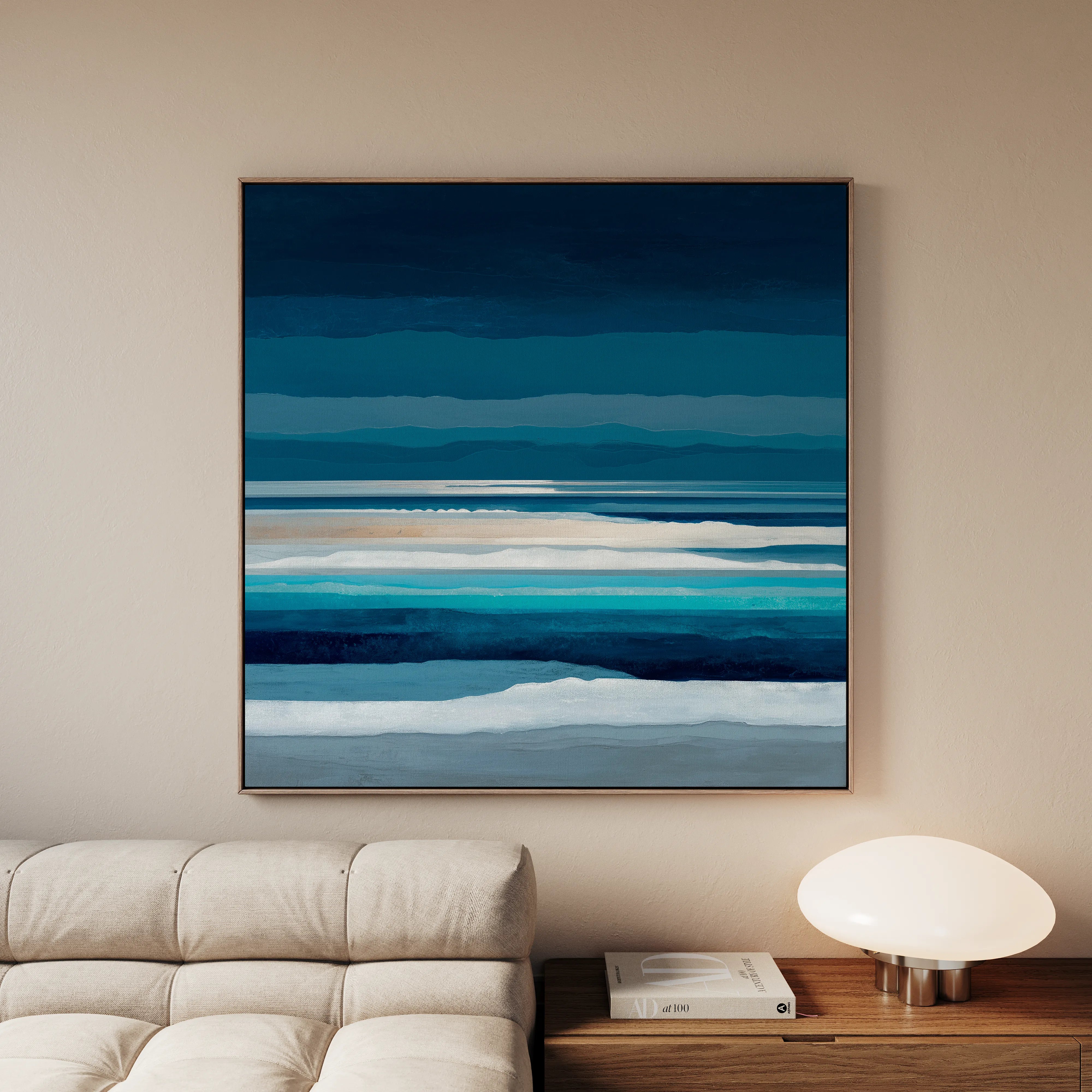 Abstract 1031 Canvas Art 60 x 60 cm / Black