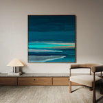 Abstract 1032 Canvas Art 60 x 60 cm / Black