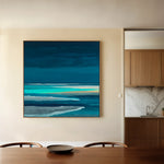 Abstract 1032 Canvas Art 60 x 60 cm / Black