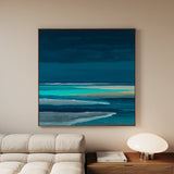 Abstract 1032 Canvas Art 60 x 60 cm / Black