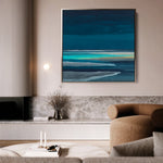 Abstract 1032 Canvas Art 60 x 60 cm / Black