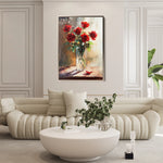 Floral 1032 Canvas Art 60 x 40 cm / Black